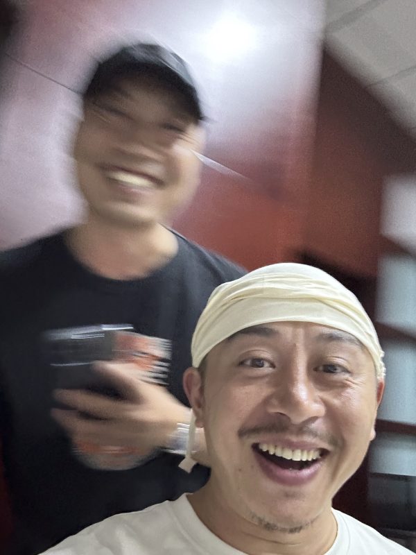 今天和欢欢一起考了红十字救护员